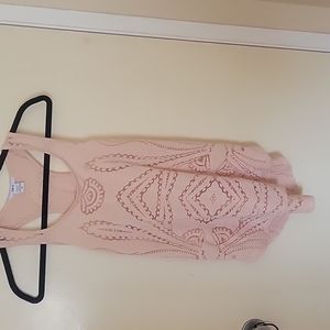 Pink tank top/swim cover